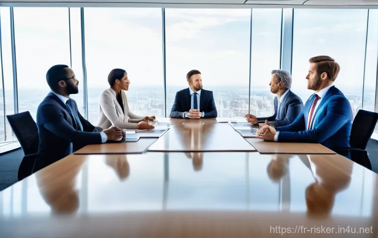 위험관리기술자의 경력관리 전략 - **AI-Powered Risk Insight**
    "A diverse team of professionals, dressed in modern business attire,...